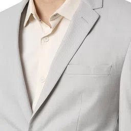 peter england Men's Neo Slim Woven Solid Blazer image 4