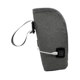 Breast Milk Bottle Heater Nursing Bottle Warmer Bag for Business Trip Gray| Baby Bottle Warmer | Portable Bottle Warmer image 1