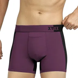xyxx Men's Dualist Micromodal Regular Fit Colorblock Antimicrobial Trunk with No Marks Waistband (Pack of 2) image 2
