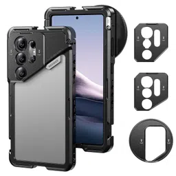 Neewer S25 Ultra Phone Cage, Mobile Video Rig Phone Stabilizer with 67mm Filter Adapter, 17mm Lens Backplate, T Mount Lens Adapter, Compatible with Samsung Galaxy Moment T Series Lenses, PA082 image 1