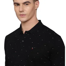 louis philippe Men's Printed Polo T-Shirt Slim fit with Color Fastness image 4