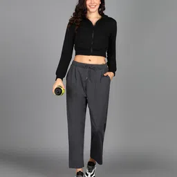 alan jones clothing Women Dry Sweat Tucked Tapered Pants image 3
