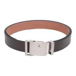 sunshopping Men’s Formal Genuine Leather Auto-lock Adjustable Belt (JAFA-42-BL) image 3