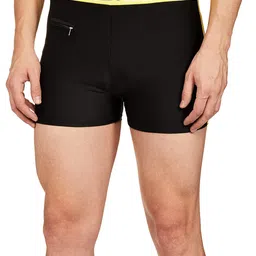 I-SWIM MENS COSTUME IS-5248 BLACK YELLOW MANTONGNI SIZE FREE SIZE WITH GOGGLES SILICON JOINTLESS WITH BOX PINK AND 100% SILICONE SWIMMING CAP PLAIN RED image 1