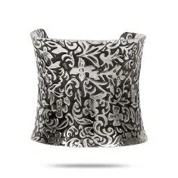 youbella Jewellery Silver Plated Oxidised Cuff Bracelet Bangle for Women and Girls (Style 5) image 2