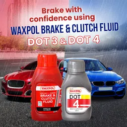Waxpol DOT 4 Premium Brake & Clutch Fluid 500ML (For Disc & Drum Brake including ABS System,Hydraulic Clutch System) image 2