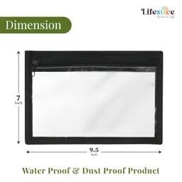 LIFESTICE Transparent Pouches for Travel | Clear Pouch for Makeup | Small Pouches with Zip for Storage|Pouch Jewellery Organiser|Plastic Pouch with Zipper,Travel Accessories Pouch (Pack of 12) image 2