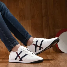 cruiser Mens Sneakers | Casual Shoes | Experience Comfort & Style with Soft Cushioned Insole | Trendy Lace-Up Design Sneaker (2579) image 3