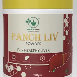 vaidh bharti ayurved amrit hai ese apnaye PANCH LIV POWDER image 1