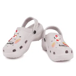drackfoot LightiWeight Comfortable Regular Wear Clogs for Women |Sandal for Women| Stylish Clogs for Women(Grey) |PEN-010-4 image 5