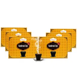 Shubhkart Nirmal Sambrani Cup Dhoop Black | 12 Cups in Per Pack | Dhoop for Puja, Meditation, Havan & Religious Rituals | Charcoal Free Easy to Burn Havan Cups (Pack of 6) image 1