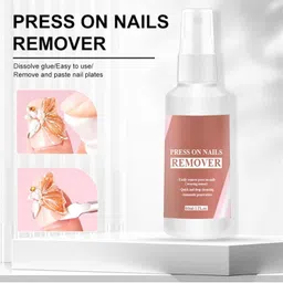 tkeopih Press on Nail Glue Remover, Dropper Applicator for Quicker Application, Non-Acetone, Easy Removal Debonder for Glue on Nail Tips, Damage Gel Polish Remover, Solid Nail Extension Glue Remover Spray image 5