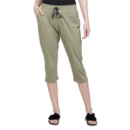 club a9 Womens Regular Fit Solid Cotton Capri Pant for Daily Casual Wear image 2