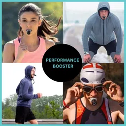 zevon ZEVON® Breathing Trainer - Lungs Exercise Equipment | Respiratory Muscle Exercise Machine, Oxyboost Device for Increased Sports Fitness | Men/Women - Black image 5