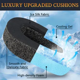 SOULWIT Cooling-Gel Ear Pads Cushions Replacement for Logitech Zone Vibe 100/125, G435 Lightspeed Wireless Headset, Ear Pads Cushions with Comfort Noise Isolation Foam - Grey image 3