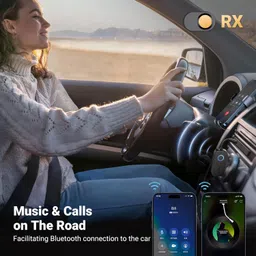 UGREEN Airplane Bluetooth 5.2 Transmitter Adapter for Airpods or Headphones Dual Pairs, 2-in-1 Wireless BT 3.5mm Aux Audio Receiver for Flight, TV, Car Stereo, Treadmill image 3