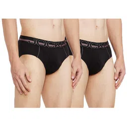 jockey US14 Men's Super Combed Cotton Solid Brief with Ultrasoft Waistband (Pack of 2) image 1
