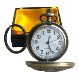 shubheksha Dolphin Pocket Watch(Working) Metallic Keychain with Box image 4