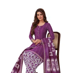 miraan Women Cotton Unstitched Dress Material image 3