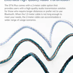 keephifi KBEAR ST16 2-Meter Long Silver-Plated Upgrade Earphone Cable with 3.5mm Gold-Plated Plug for KZ ZST AS10 EDX EDC (QDC, Brown, 3.5MM Plug) image 3