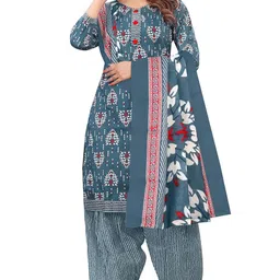 rajnandini Women Cotton Printed Ready to Wear Patiala Salwar Suit image 1