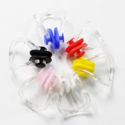 ujeavette UJEAVETTE® 1 Set Silicone Ear Plugs Nose Clip Hearing Protection Waterproof For Adults Blue image 5