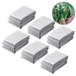 NAVADEAL Silver Reflective Mylar Film- 210 x 120cm Set of 6- Garden Greenhouse Covering Foil Sheets, Highly Reflective, Effectively Increase Plants Growth, 100% Environmentally Safe image 1
