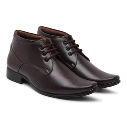 zixer Synthetic Leather Mens Formal Shoes || Office Formal Shoes Men Latest Stylish|| Formal Shoes for Men Patent Leather Lace Up Party Formal Shoe image 3