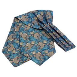 gusleson Men's Cravat Self Tie Paisley Jacquard Woven Floral Luxury Ascot image 3
