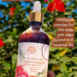 the nature mill Hibiscus Rosemary Hair Serum Oil. For stronger hair. 100ml (Coconut Peppermint) image 2