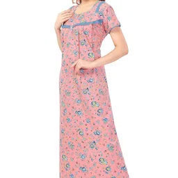 soulemo Women Cotton Floor Length Nighty image 4