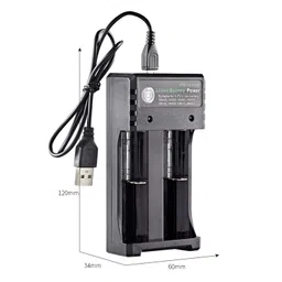 BNF 2-Slots USB Batteries Charger for 18650 Portable Universal Compatibility|Battery Chargers image 4