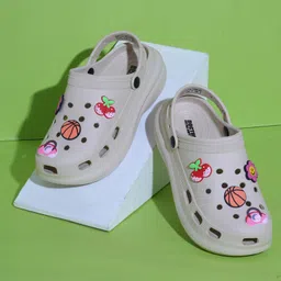 doctor extra soft Women's Premium Extra Comfortable Clogs/Sandals with Cute Charms & Adjustable Back Strap for Adult| Lightweight Stylish & Anti-Skid| Waterproof Everyday Use Mules Girls/Ladies D-538 image 3