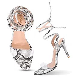 jm looks Laceup Heels For Women & Girls image 5