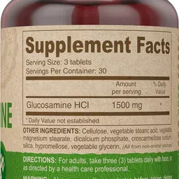 deva Deva, Vegan Glucosamine, 1500 mg, 90 Tablets image 3