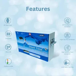 WASTEMENT | Vend-25 M | Manual Sanitary Napkin Vending Machine (25 PAD Capacity)| No Maintenance|5Rs Coin Operated|Zero Power Required| image 5