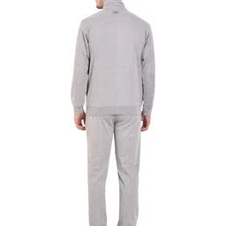 athlet Mens Cotton Tracksuit with Elastic String (Light Grey, XL) image 4