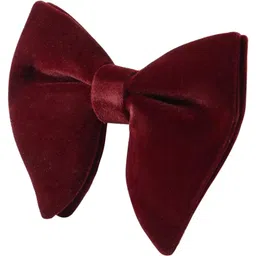 voici Men's Velvet oversized Bow Tie and Pocket Square Black Color Free Size best for Tuxedo dinner jackets image 3
