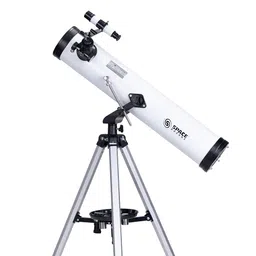 space arcade Space Launcher 76mm Newtonian Astronomical Reflector Telescope with 700 Focal Length, Upto 350X Magnification White Tube image 3