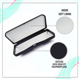 vivid Vision Unisex Adult Lightweight Eyewear Specs Case Cover | Free With Cleaning Cloth | Protect Eye Glasses | Plastic | Spectacles | Cases image 3