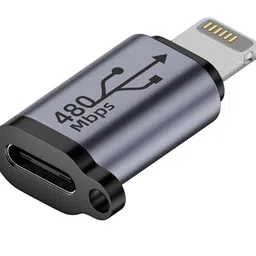 Tobo USB C to Lighting Adapter,27W PD Fast Charging for 14/13/12 Pro Max Plus Mini,for Lighting to USB C Cable Adapter for iPad,Support Transfer Data-Not for Audio/OTG (TD-1297CC) (Pack of 1) image 1