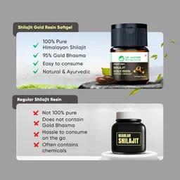 dr. vaidya's Dr Vaidya’s Shilajit Gold Resin Softgel Capsule | Improve Stamina & Performance | 100% Pure Himalayan Shilajit | No Known Side Effects | 30 capsules (Pack of 1) image 2