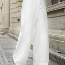 dockstreet Men's/Unisex Open Bottom Drawstring Pure Cotton Stretchable Baggy Jogger Pants image 2
