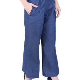 mm-21 Women's Loose Fit Denim Palazzo image 2