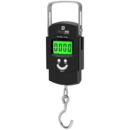 Bulfyss Electronic 50Kgs Digital Luggage Weighing Scale (1 Year Manufacturer Warranty) - Black | Bag Weighing Scale for Luggage | Spring Balance | Weight Machine for Luggage image 1