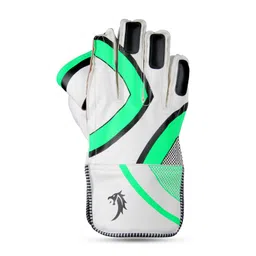 CUT X Cricket Summer Leather Cricket Wicket Keeping Gloves Suitable for Professional Players (Green) image 2