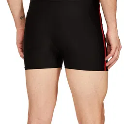 i-swim MENS COSTUME IS-5248 BLACK RED MANTONGNI SIZE FREE SIZE WITH GOGGLES SILICONE IS-1600 WITH POUCH SKY AND 100% SILICONE SWIMMING CAP PLAIN SKY image 2