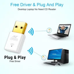Ant Esports AE300D 300mbps Wi-Fi + DVR USB 2.0 Mini Dongle for Desktop Laptop PC I 2.4Ghz I WiFi 4 802.11N image 2