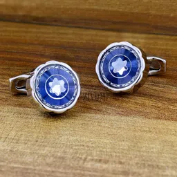 zivom Luxury Silver Rhodium Brass Office Formal Shirt Blazer Cufflinks Pair Men Gift Box image 3