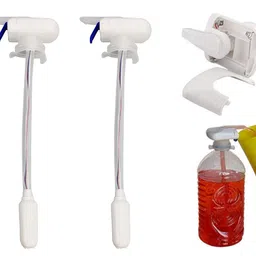 luivu 2 pack Magic Electric Automatic Fridge Tap Drink Straw Coke TV Beverage Coke Dispenser for Bottle Jug Spout Gallon Juice Beer Spill Proof Pump Milk Gallon Pump Dispenser for Home and Kitchen image 1